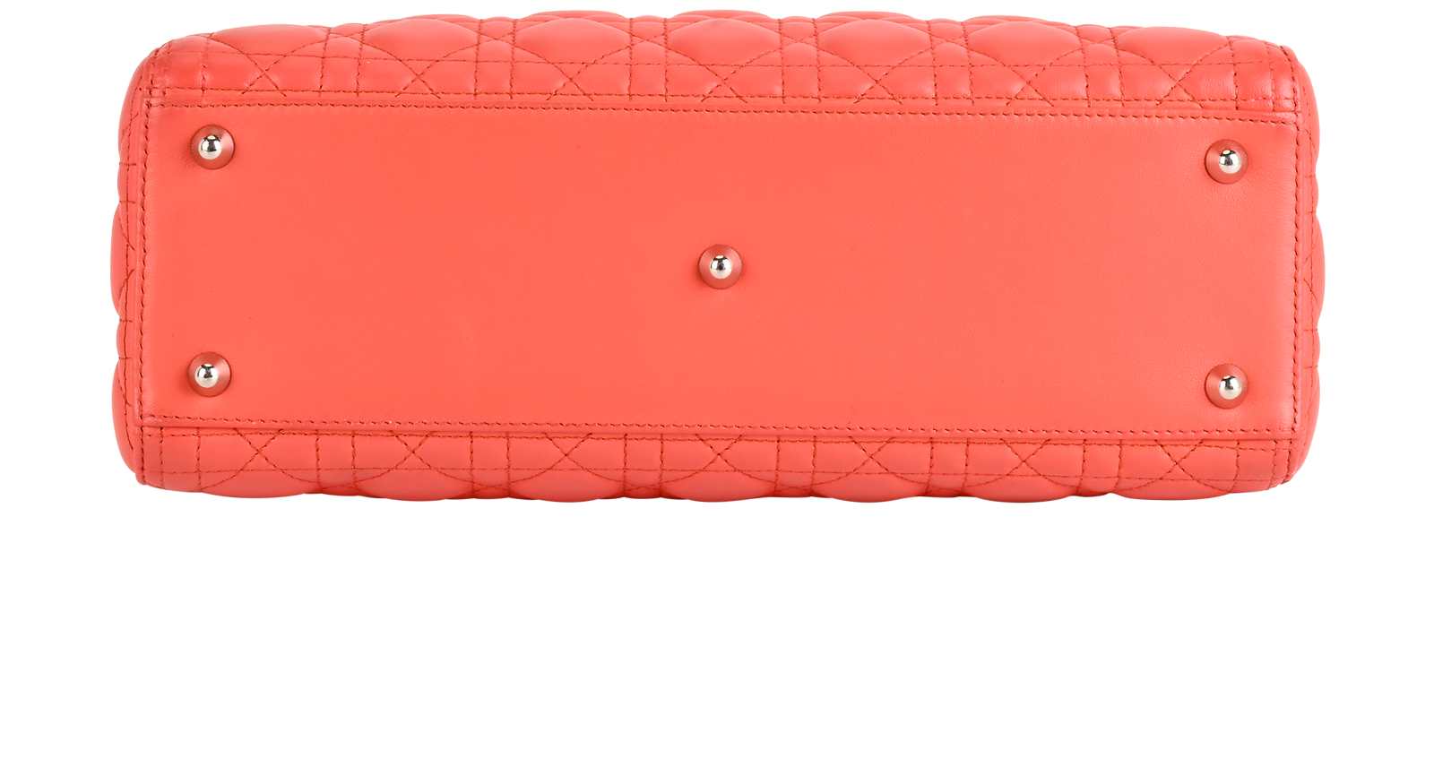 Large Lady Dior, &pound;1,700, Handbags, Orange, Leather, Top view